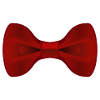 Plain Red Bow Tie