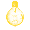 Une lumière s'allume Retro ampoule