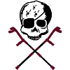 crâne béquilles