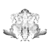 Rorschach Tafel 4/10 invertiert