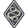 Latene Celtic symbol gray black