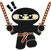 Kleiner Ninja Black
