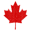Logo vintage de feuille d'érable du Canada moderne
