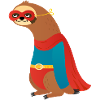 Sloth Lazy Superhero