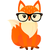 Geek Fox With Glasses