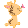 Giraffe - Giraffes - Giraffe fan - Butterfly