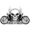 Amerikanischer Radfahrer-Motorrad-Zerhacker-Schädel-Radfahrer