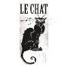 le chat noir black cat grunge francese