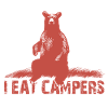 Bären fressen Camper