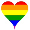 heart gay rainbow