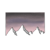 Mountains starry night sky