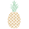 Pineapple with pattern
