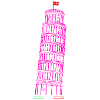 Leaning Tower of Pisa drawn