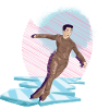 Schlittschuhlaufen Eiskunstlauf Eiskunstläufer Eis