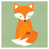 Petit renard au look papier