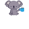 Koala - Koalas - T-shirt Koala - Café