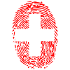Suisse Empreinte ADN drapeau