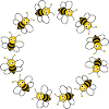 Bees in a circle