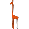Orange giraffe