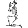 skeleton pray
