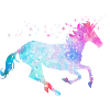 Einhorn mit Glitzer
