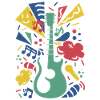 Bunte Gitarren-Symphonie