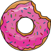 Donut mit Biss