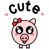 Süßes Schwein Schweinchen Bauer