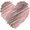 Roségold Pinselherz – Minimal Love Design
