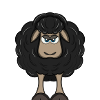 angry black sheep
