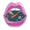 Pink lips / space