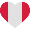 Peru Heart Flag