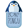 I love my pingu penguin breast pocket