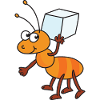 Ant sukker terninger sukker terninger sukker