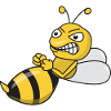Funny bee hornet insects
