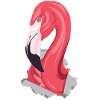 3D flamingo
