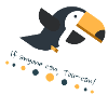 Sweet toucan, funny gift