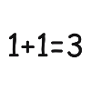1+1= 3