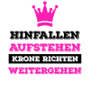 Tomber debout Debout la couronne