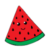 Smiling watermelon