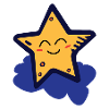 Star on a cloud
