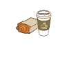 Coffee & Franzbroetchen (White)