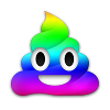 Kackhaufen Emoji Regenbogen