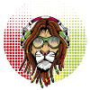 Rastafarian lion