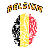 Belgique Empreinte / Drapeau cadeau