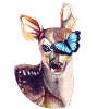 Deer & butterfly