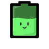 Charging Battery Green Cute Battery Cartoon