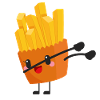 Dabbing Frites - Cadeau idée