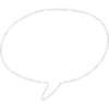 Round speech bubble