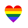 Rainbow heart